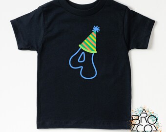 Boys 4th Birthday | Birthday Shirt Boy | Four Birthday Shirt | Toddler Birthday | Kids Birthday Shirt | 4th Birthday Party