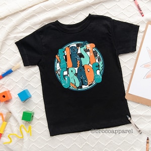 First Grade Shirt, Back To School Shirt, Boys 1st Grade Shirt, Into First Grade, First Day Of School, Boys Back To School, 1st Grader Shirt