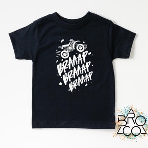 Boys Dirt Bike Braaap Shirt | Kids Racing Tee