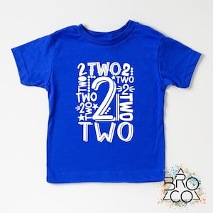 Two Birthday Shirt | 2nd Birthday Shirt | Boys 2nd Birthday | 2nd Birthday Boy | Birthday Party Shirt | Toddler Birthday