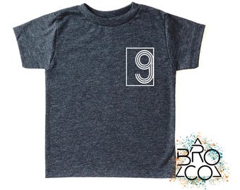 9th Birthday Shirt | Boys 9th Birthday | READY TO SHIP