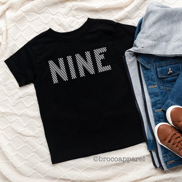 9 Birthday Shirt, Boys 9th Birthday, 9th Birthday Shirt, Nine Birthday, Nine Shirt, Birthday Boy Shirt, Trendy Birthday Tee, Im 9 Shirt