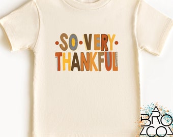 Boys Thankful Shirt | Thanksgiving Shirt | Toddler Thankful Tee | Toddler Thanksgiving Shirt | Turkey Day Shirt | Child Thanksgiving