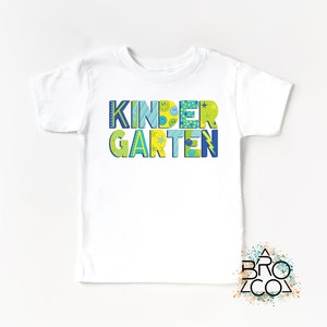 Boys Kindergarten Shirt - Back To School Shirt - First Day Of School - Boys Kinder Shirt - Boys Back To School