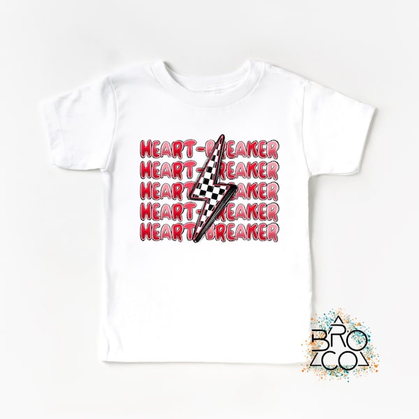 Heart Breaker Valentine Kids Shirt - Boys Valentine Shirt - Kids Valentine Shirt