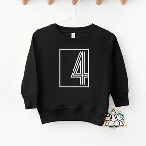 4th Birthday Sweatshirt - Birthday Boy Sweatshirt - Boys 4th Birthday - Four Sweatshirt - 4th Birthday Shirt