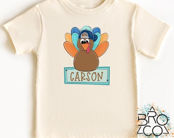 Boys Thanksgiving Shirt | Custom Turkey Shirt | Personalized Shirt | Kids Thanksgiving Tee | Boy Turkey Shirt | Thanksgiving Boy
