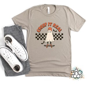 Creep It Real Boys Halloween Shirt | Halloween Toddler Tee | Retro Halloween Kids Shirt | Boys Fall Tee Shirt | Ghost Shirt