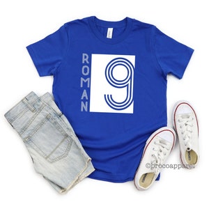 Boys 9th Birthday Shirt, Nine Birthday Shirt, Custom Boy Birthday, Custom Name Shirt, Custom Birthday Tee, Ninth Birthday Tee, Im 9 Shirt