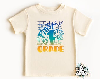 First Grade Shirt | Boy Back To School | First Day Of School | First Day 1st Grade | Kids Back To School | Kids School Shirt | First Grade