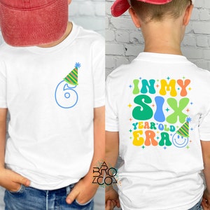 6th Birthday Shirt | 6th Birthday Era | Birthday Boy Shirt | 6th Birthday Boy | Kids Birthday Shirt | Six Birthday Shirt
