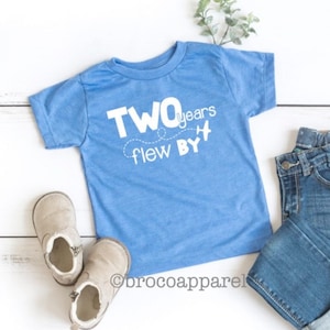 Two Years Flew By, Two Birthday Shirt, Airplane Birthday, Boys 2nd Birthday, Im Two Birthday, Im 2 Shirt, 2nd Birthday Shirt, Two Shirt