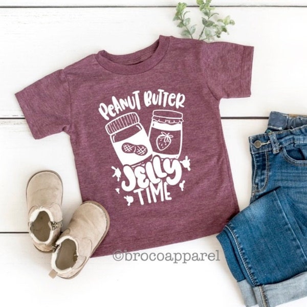 Peanut Butter Jelly Time, Trendy Boys Shirt, Peanut Butter Shirt, Jelly Time Shirt, Cute Boys Shirt, Funny Boys Shirt, Peanut Butter Tee