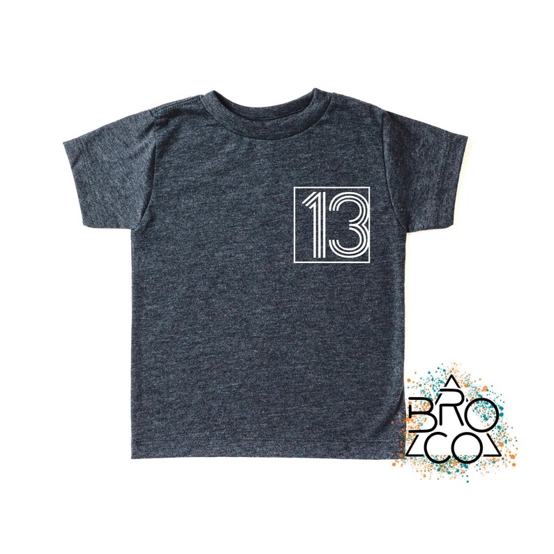 13th Birthday Shirt | Birthday Boy Shirt | Thirteen Shirt | Teenager Shirt | Teen Birthday Shirt | 13 Birthday Party | Birthday Party Shirt Dark Grey Heather