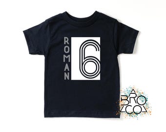 6th Birthday Shirt | Birthday Boy Shirt | Six Birthday Shirt | Boys 6 Birthday Shirt | Personalized Shirt | Custom Birthday Shirt