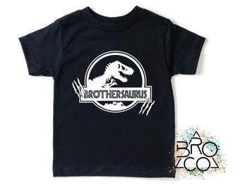 Brothersaurus Kids Dinosaur Brother Tshirt - Trex Brother Shirt - Family Dinosaur Shirt - Big Brother Birthday Shirt