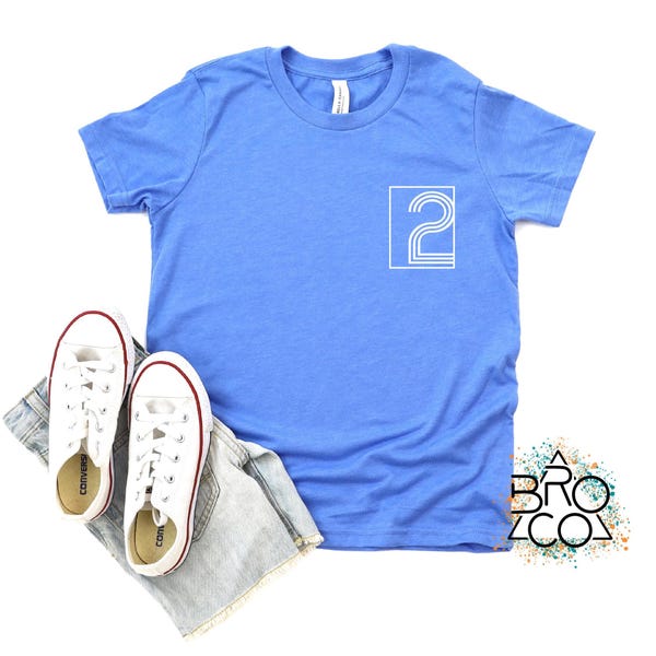 2nd Birthday Shirt | Boys 2nd Birthday | Two Birthday Shirt | Minimal Birthday | Toddler Birthday | Two Shirt