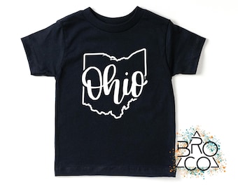 Ohio Kids Shirt - Ohio Gift - State Of Ohio Shirt - Ohio Vacation Tee