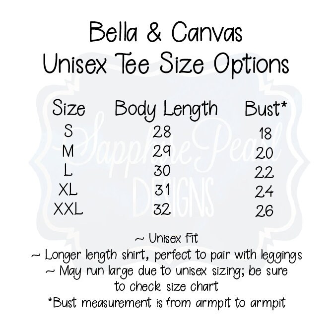 Body Candy Size Chart