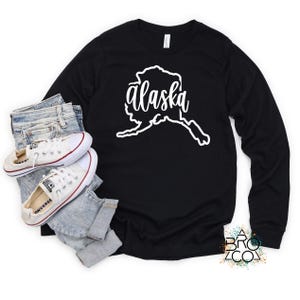 Alaska Long Sleeve Shirt | Kids Alaska Shirt | Toddler Long Sleeve | Kids Long Sleeve | Boys Alaska Shirt | Girls Alaska Shirt | Alaska Gift
