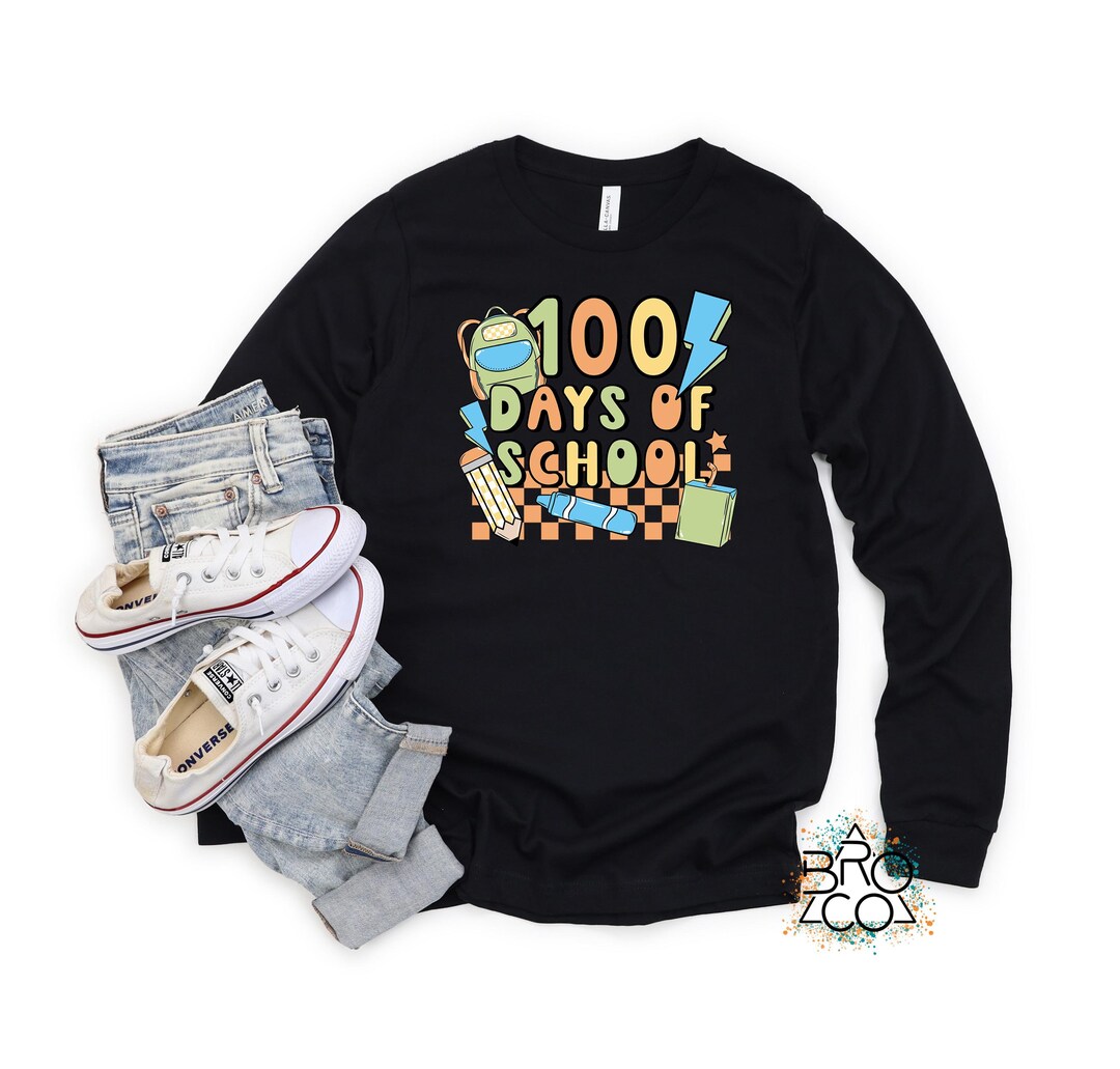 Boys 100th Day | 100 Days of School | Boys Long Sleeve | Toddler Long ...