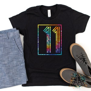 Boys 11th Birthday - 11 Birthday Shirt - Birthday Boy Shirt - Tie Dye Birthday - Boy 11 Birthday - 11th Birthday Tshirt