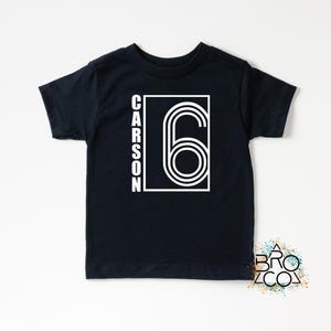 Boys 6th Birthday Tshirt - Six Birthday Shirt - Personalized Birthday Shirt -  Custom Birthday Shirt - Birthday Boy Tshirt