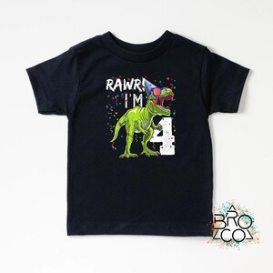 Rawr Im 4 / Camiseta de 4.º cumpleaños / 4.º cumpleaños de niño / Cumpleaños de dinosaurio / Cumpleaños de dinosaurio de niño / Camiseta de 4.º cumpleaños / Camiseta de 4.º cumpleaños imagen 10