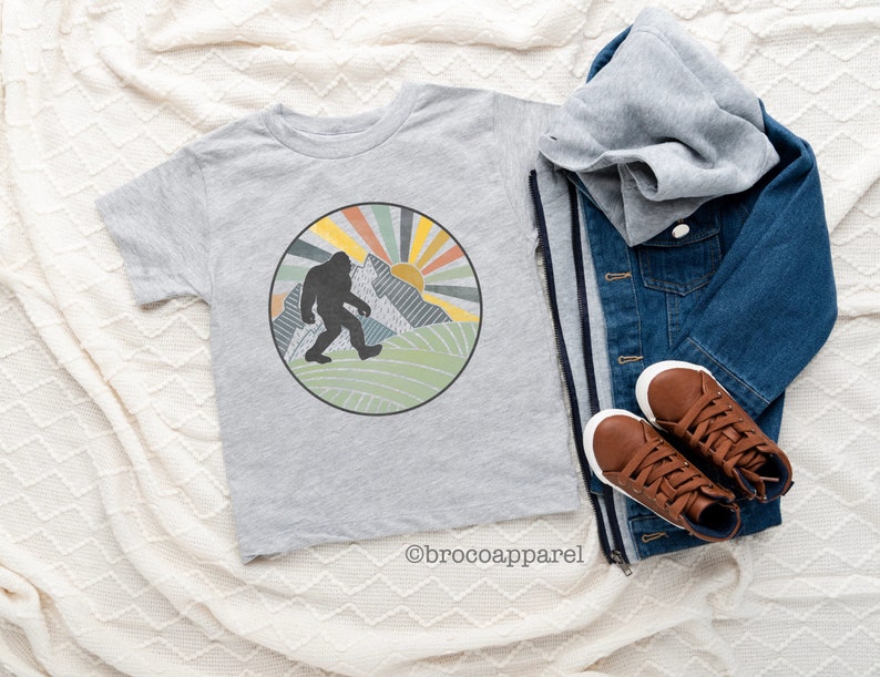 Believe In Bigfoot Shirt, Kids Bigfoot Shirt, Toddler Bigfoot Shirt, Sasquatch Shirt, Youth Bigfoot Shirt, Funny Camping Shirt Athletic Heather