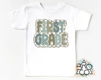 First Grade Shirt - Back To School Shirt - First Day Of School - 1st Grade Tshirt - Boys 1st Grade Tee - First Grader Tee