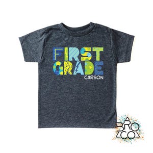 Boys School Shirt - Back To School Shirt - First Day Of School - First Grade Tshirt - 1st Grader Boy Shirt - Boy First Grade Tee