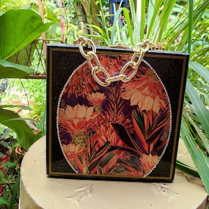 Wooden Handbag, Upcycled Box Purse, Unique Handbag, OOAK Handbag, Repurposed Box Purse, Women&#39;s Gift, Classy Handbag, Cigar Box Purse,
