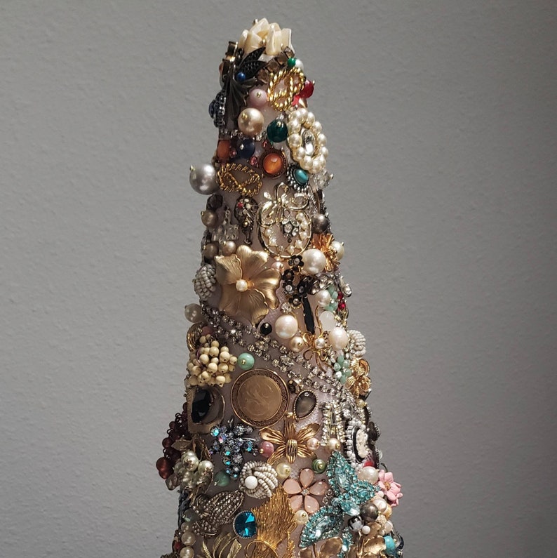 Jewelry Tree, Jewelry Christmas Tree, Vintage Jewelry Tree, Jewelry