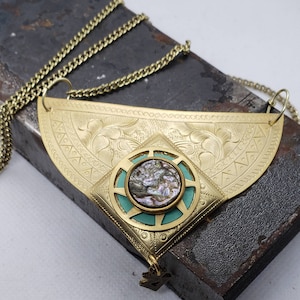 Upcycled Necklace, Statement Necklace,  Art Deco Necklace,  Upcycled Vintage, Unique Jewelry, OOAK Jewelry, Stunning Necklace, ClassyJewelry
