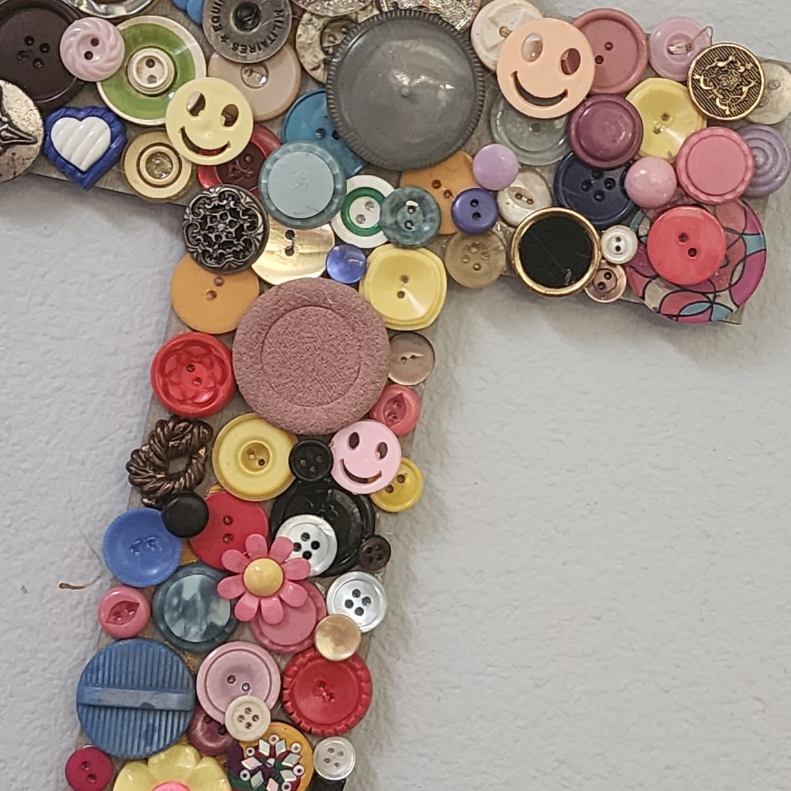 Button Cross - Etsy