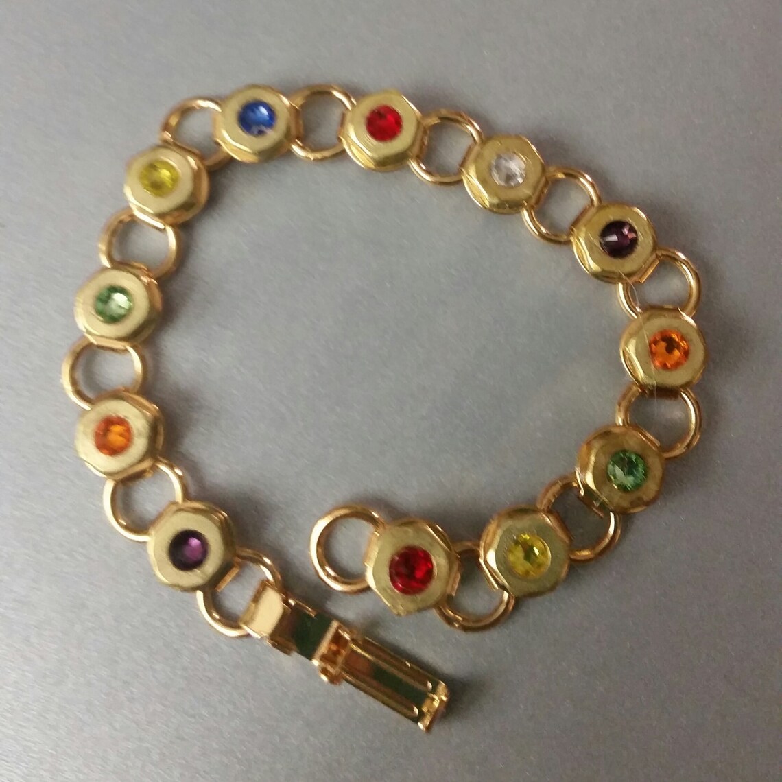 Hardware Bracelet Multicolor Bracelet Hex Nut Bracelet Gold Etsy