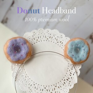 Donut Headband | Party Fascinator | Stand up Donut Headpiece | Party Hat | Birthday Headband (needle felt)