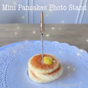 Stacked Pancake photo holder photo stand mini photo display polaroid and Instax photo holder mini Fujifilm instax photo frame image 1