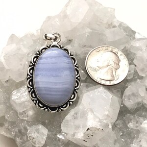 CLEARANCE Beautiful Blue Lace Agate Pendant