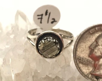 Pyrite Nugget Ring, Size 7 1/2