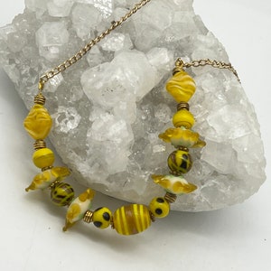Lampwork Glass Bead Necklace-22&quot;