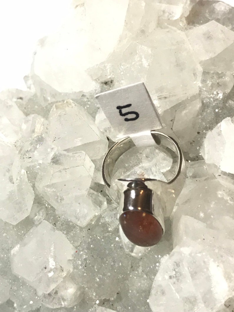 Beautiful Sunstone Ring Size 5