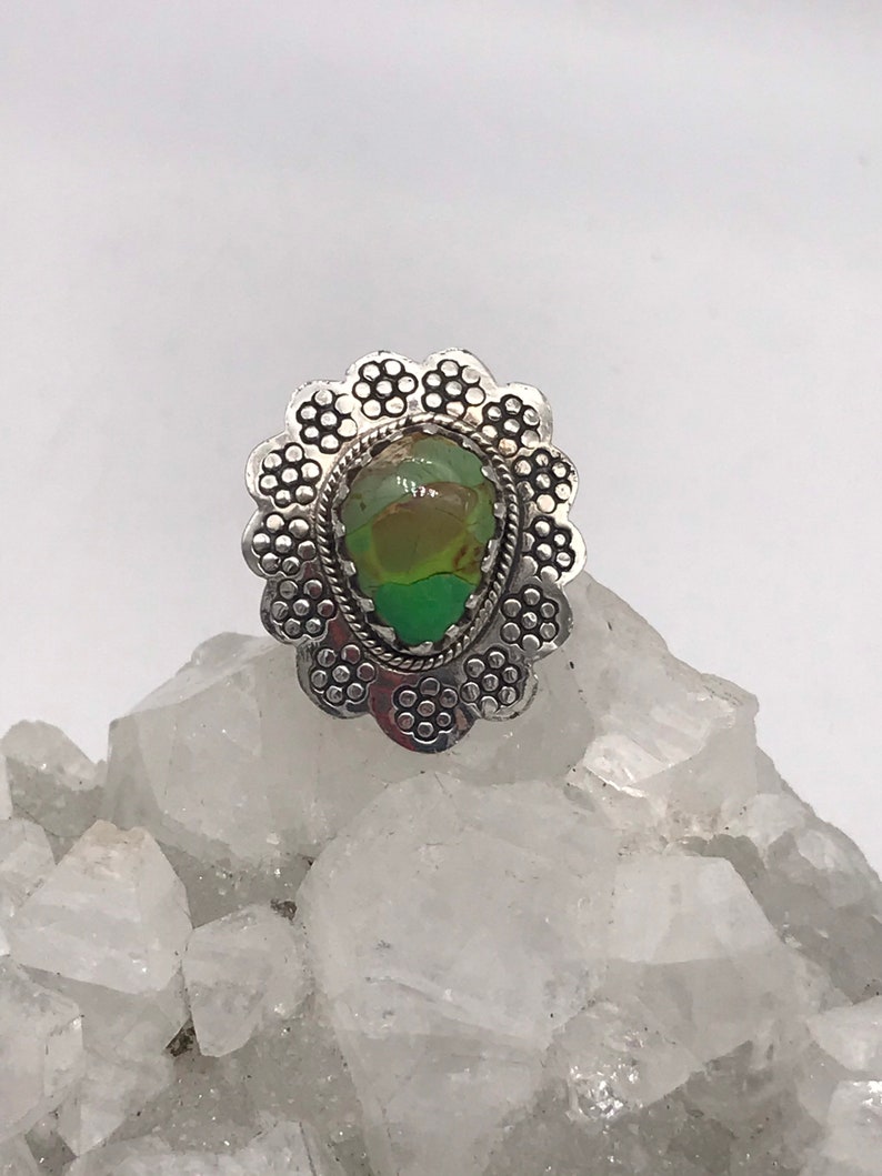 Green Turquoise Ring Size 7 12