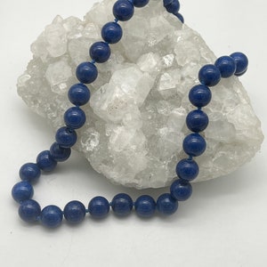 Lapis Beaded Necklace 17&quot;