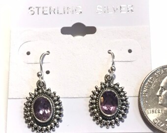 Amethyst Charm Earrings