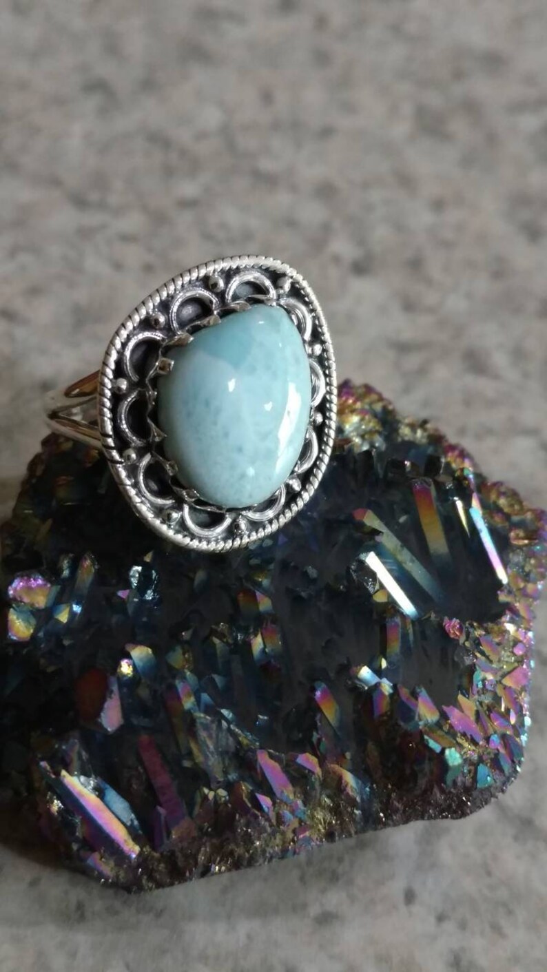 Larimar Ring Size 7 12