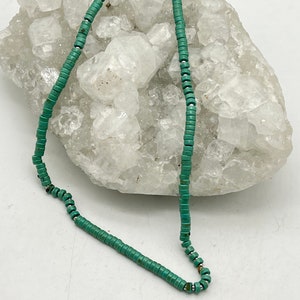 Heishi Turquoise Beaded Necklace 18&quot;