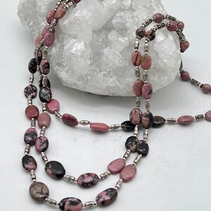 Rhodonite Beaded Necklace