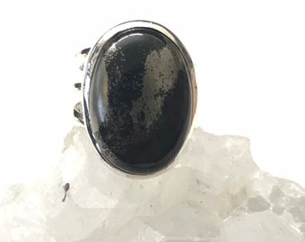 Pyrite/Healer's Gold Ring, Size 6