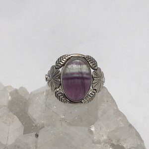 Abstract Fluorite Ring Size 8 1/2 image 7